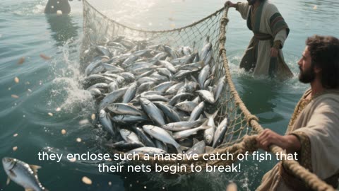 Jesus miraculous catches fish