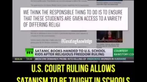 Satanic school books for the American youth.