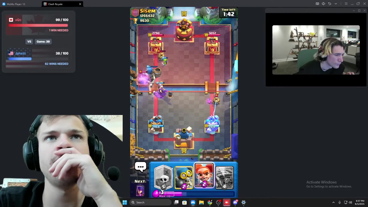 LIVE Jynxzi vs xQc (99-0 CHALLENGE)