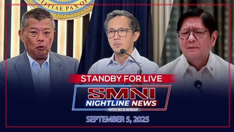 LIVE: SMNI Nightline News with Mj Mondejar & Admar Villando | September 5, 2025, 2025 – Biyernes