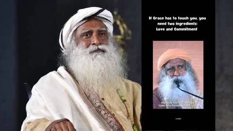 Grace requires love and commitment Sadhguru
