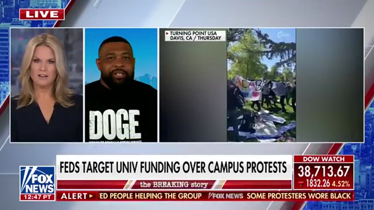 Chaos ERUPTS as masked protesters target conservative event at UC Davis