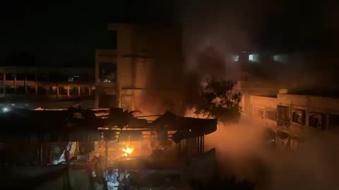 Israeli forces bombed Fahmi al-Jarjawi School