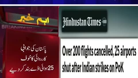 India-Pakistan War live Update : Indian Airports Closed Breaking News