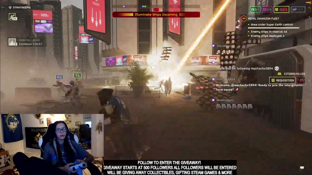 SCENE GIRL SPACE MARINE RAWR XD