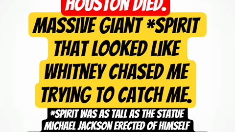 Nephilim Spirit Looked Like Whitney Houston Tried to Recruit Me After Whitney Death. #supernatural