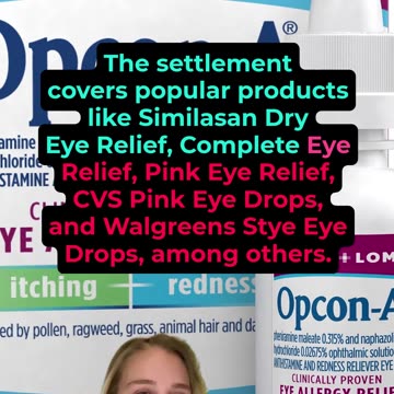Eye Drop Settlement - How to get $10