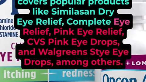 Eye Drop Settlement - How to get $10