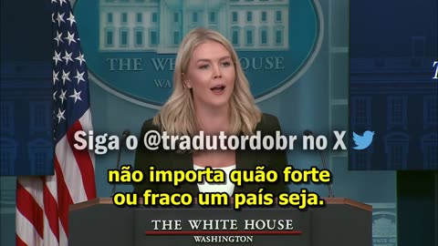Karoline Leavitt, porta-voz da Casa Branca: "Trump está monitorando esta cúpula do BRICS no Brasil.