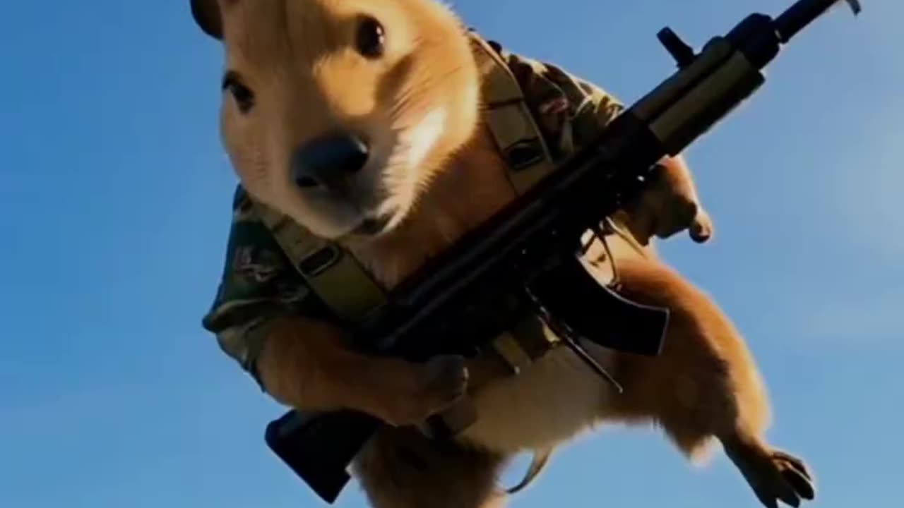 Fat Cat ARMY Takes Over the Forest with shotgun blasters 😐 # cat army animation