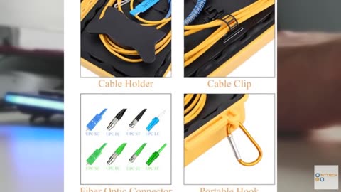 WSOLDMA Fiber Optic OTDR Launch Cable Box FTTH Test Tool Dead Zone Eliminator -