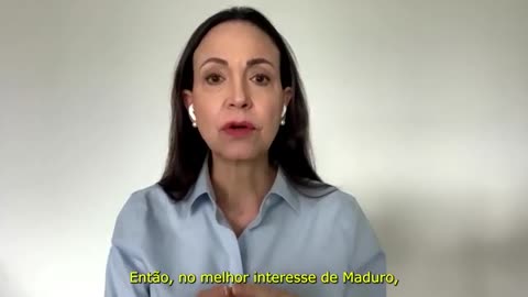 María Corina fala em 'venezuelização' em curso no Brasil e cita desmonte judicial operado por Maduro