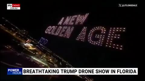 Viral drone show in Florida honours Donald Trump