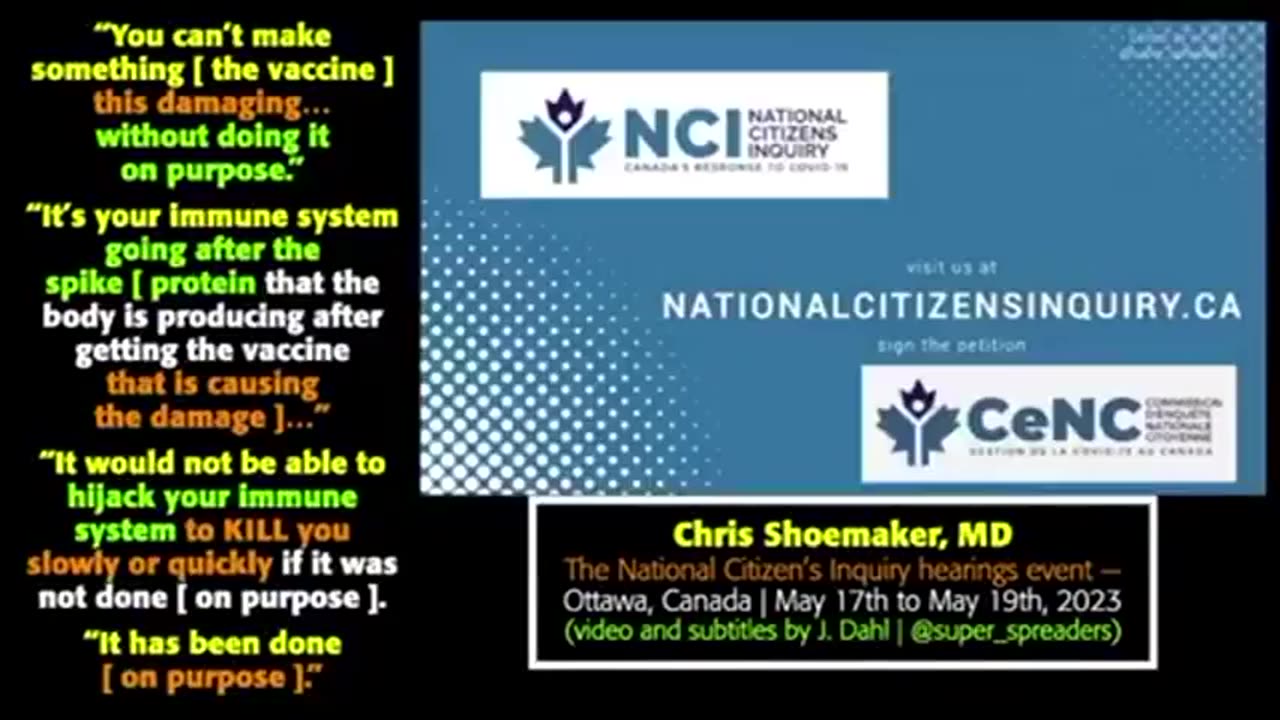 You cannot make a vaccine this damaging without doing it on purpose, says Chris Shoemaker, MD