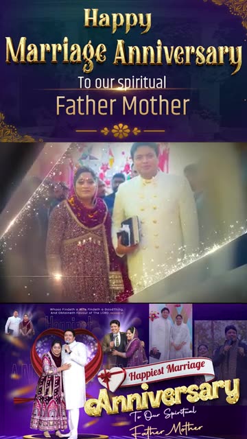 HAPPIEST MARRIAGE ANNIVERSARY TO OUR SPIRITUAL MOM & DAD #marriageanniversary #ankurnarulaministries