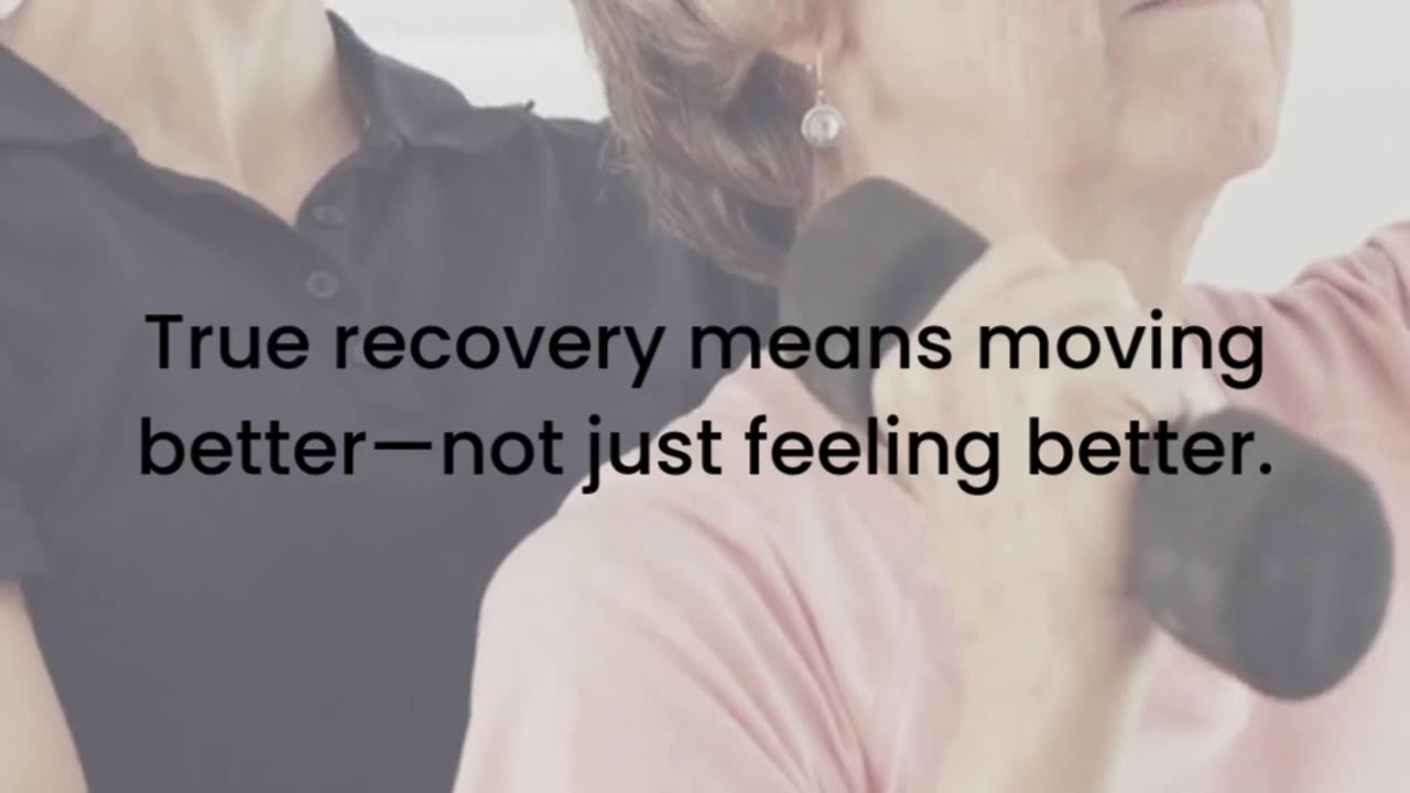 Pain relief is just the first step — real recovery means getting back to life.