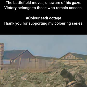 Silent Shot US Sniper Concealed in Battle #ColourisedHistory