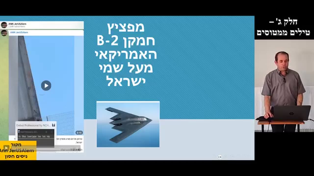 Matan Gorodish: Iron Dome is a hoax, missiles fired from planes at Israelis