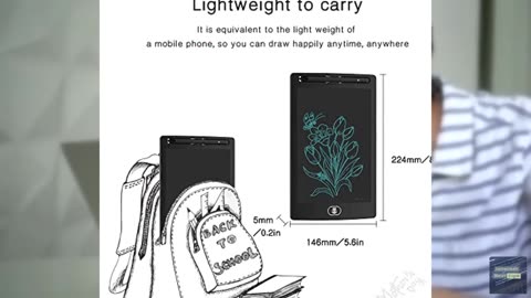 [2 Pack] TIQUS LCD Writing Tablet Pad 8.5 Inch Ewriter Electronic Board and MeMO