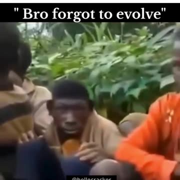 Wait for it ....this Negro at the end clearly didn't evolve 🤣