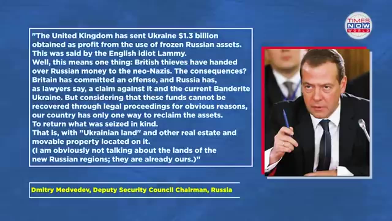 Russia ~ Threatening UK give us back our Assets or..