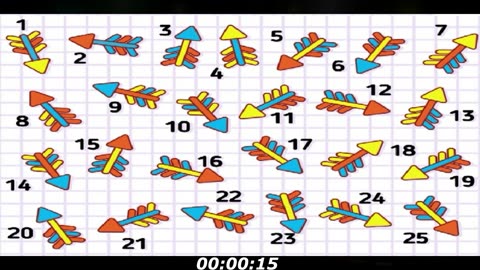 Arrow puzzle: There's a unique arrow, only few people notice this...