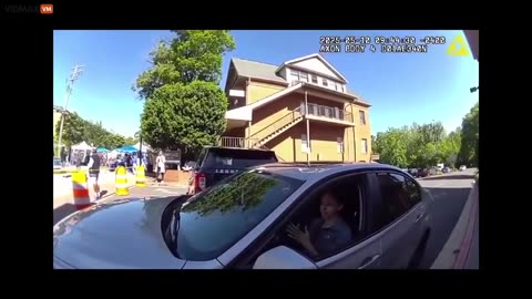 LIGHT SKIN NIGGER Drives Through Barrier And Through Street Fest Crowd Claimed To Be Late For Work