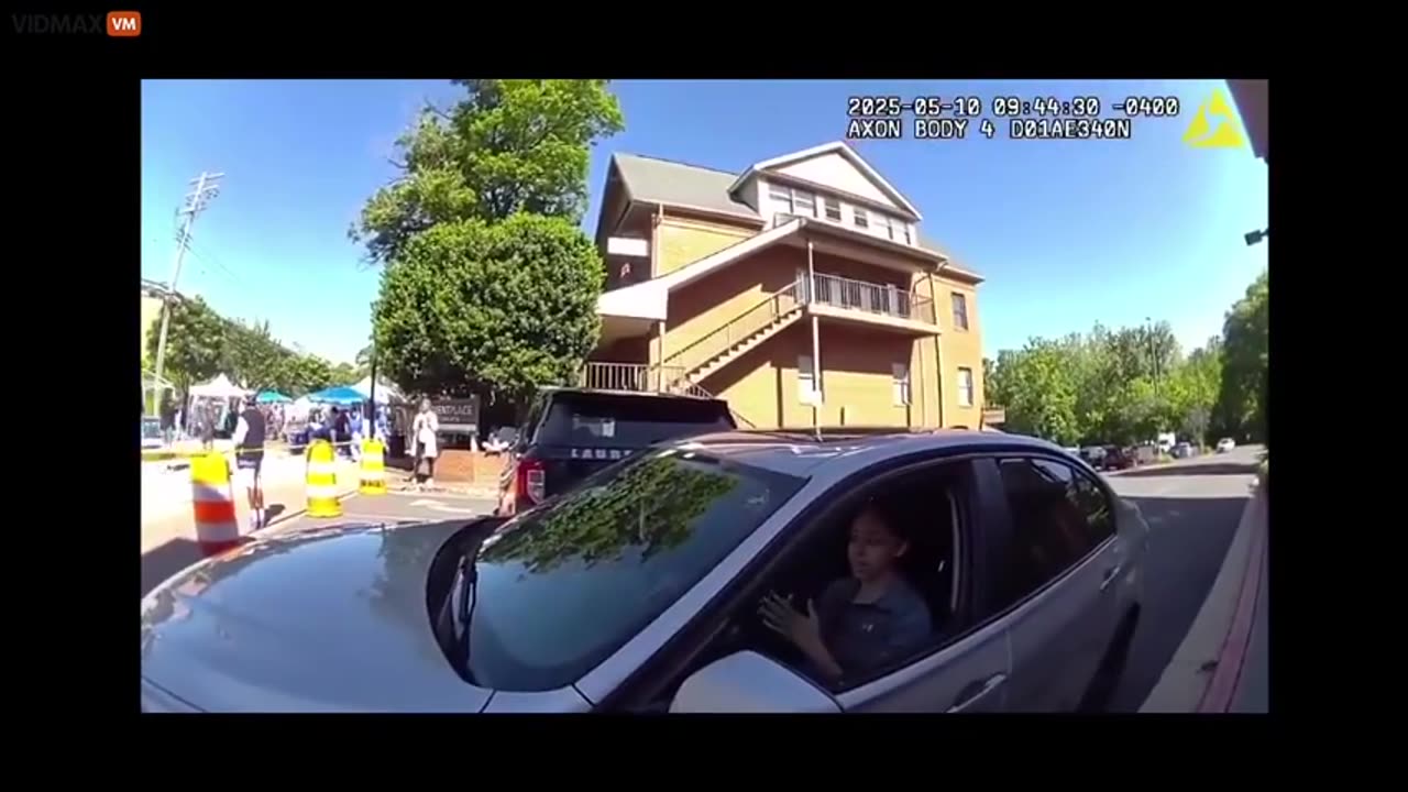 LIGHT SKIN NIGGER Drives Through Barrier And Through Street Fest Crowd Claimed To Be Late For Work