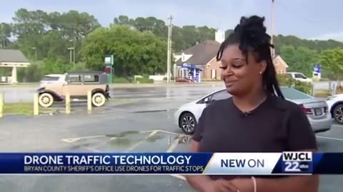 Bryan County, Georgia is deploying police drones to monitor traffic and give people tickets
