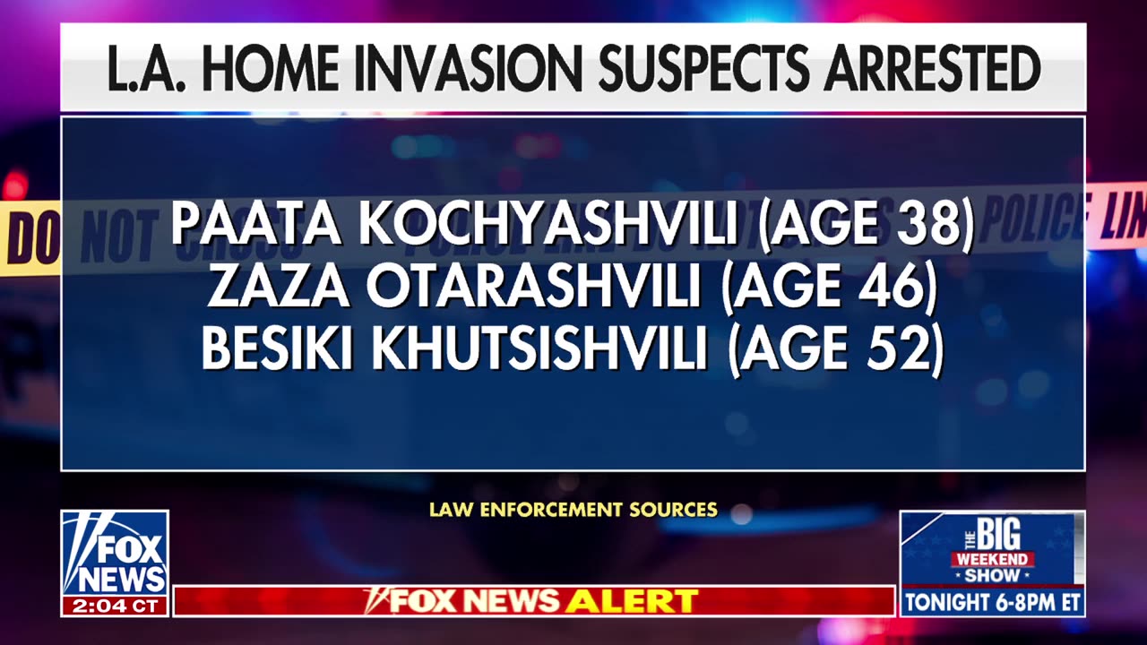 Three men arrested in deadly Los Angeles home invasion