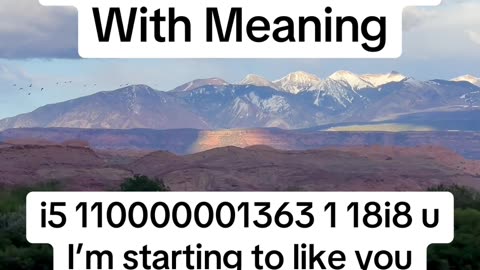 Secret code with meaning i5 110000001363 1 18i8 u