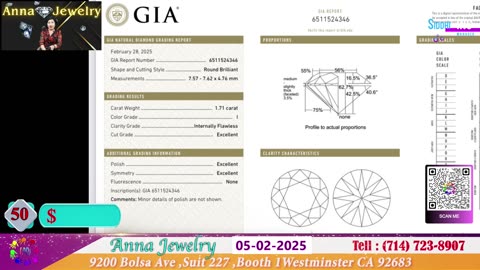 Anna Jewelry 05-05-2025 | Nu Trang Cao Cap - Hot Xoan GIA - Phuoc Loc Tho #annajewelry #welivecali