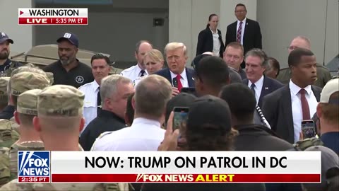 Trump Addresses Federal Agents & National Guardsmen In Downtown DC