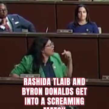Rashida Tlaib and Byron Donalds CLASH in Heated Screaming Match
