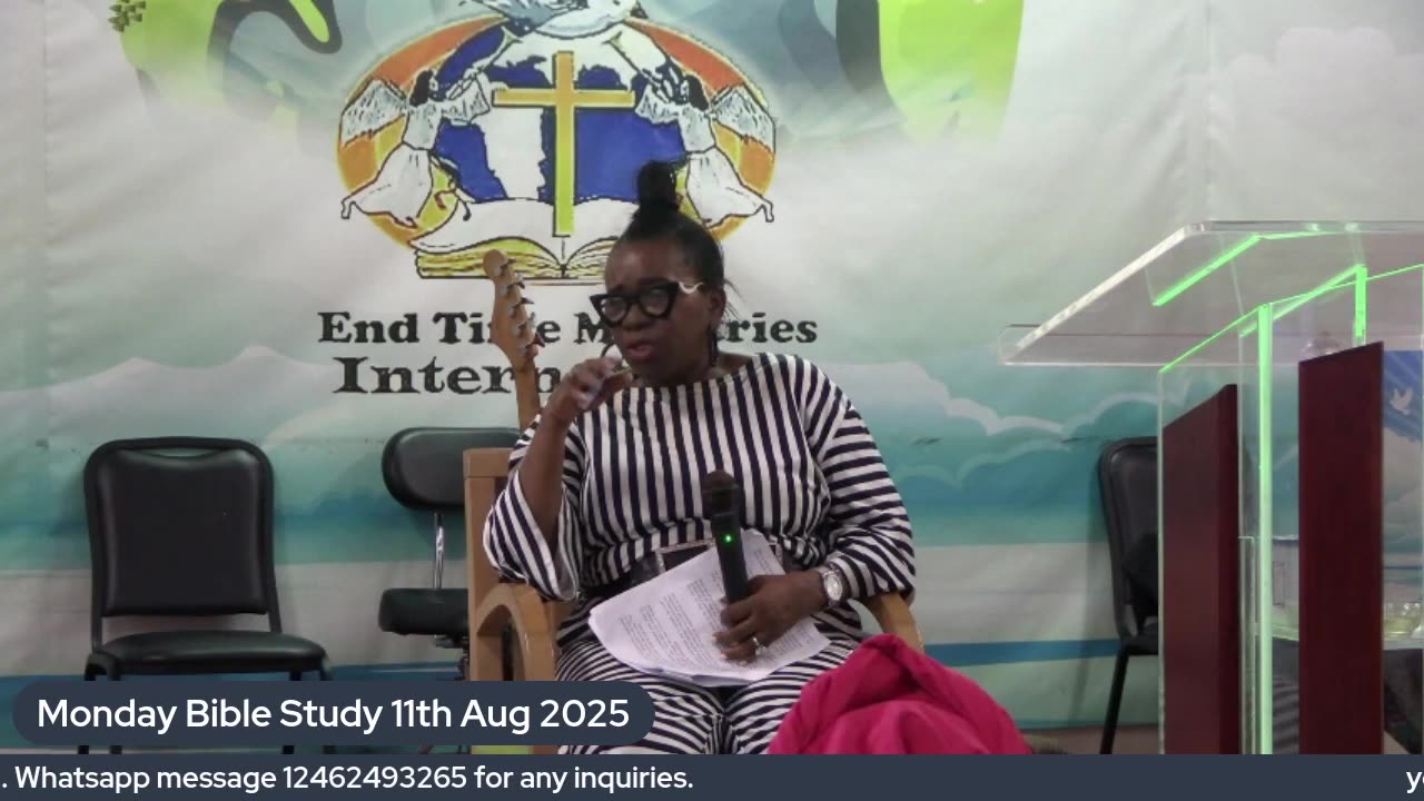 Monday Bible Study 11 august 2025