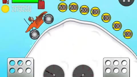 Hill Climb Racing, Tractor, Volcano, 1598m