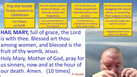 Mary's Daily Live Holy Rosary Prayer at 8:00 p.m. EDT 05/04/2025