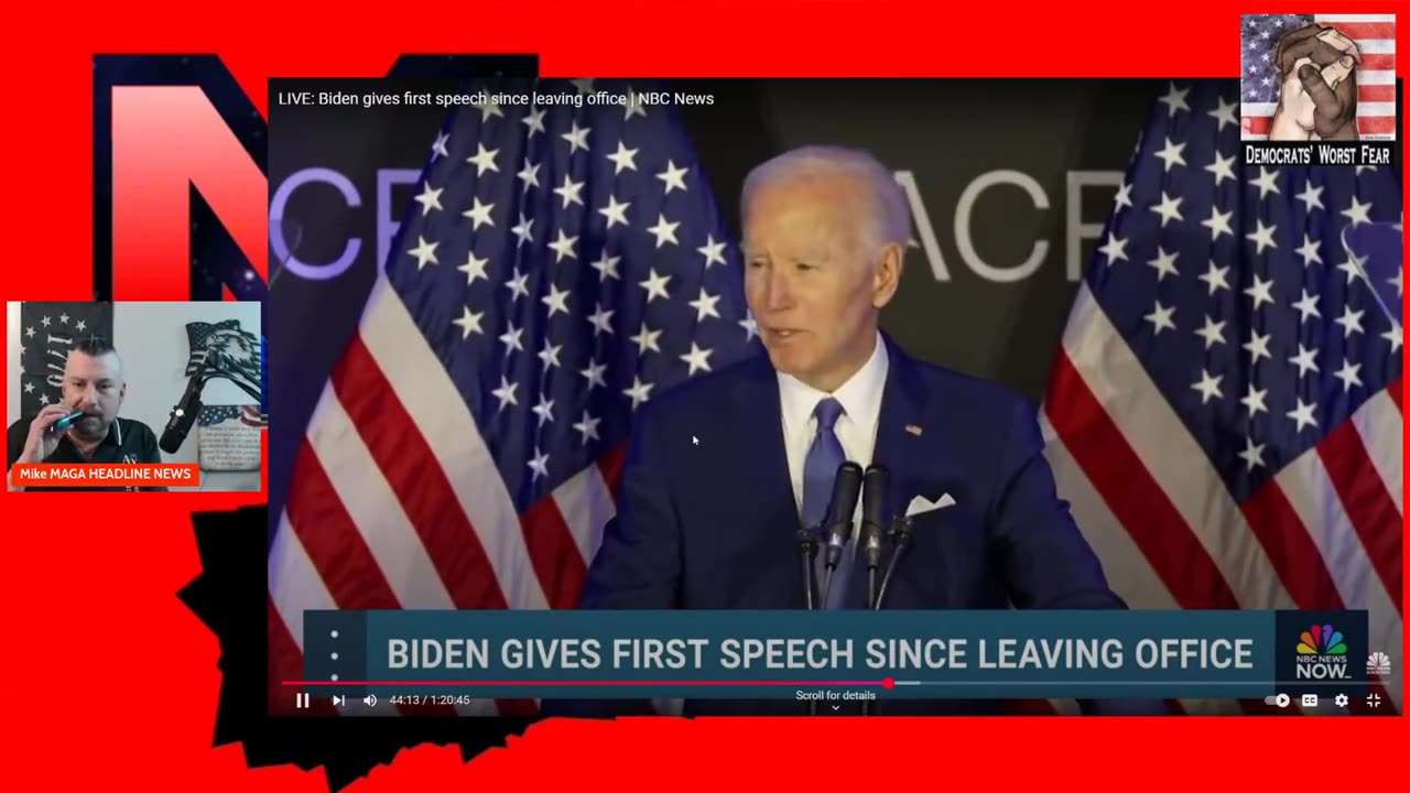 Joe Biden Poops pants on live tv in first appearance since leaving office !