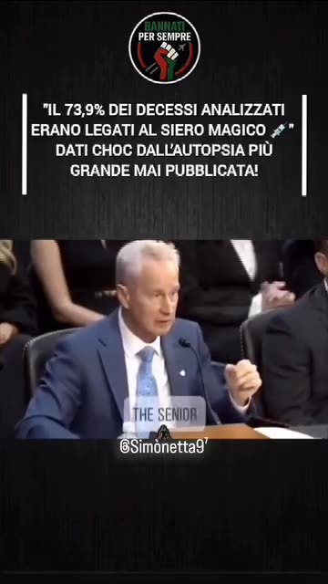 IL 73.9% DEI DECESSI ANALIZZATI ERANO LEGATI AL FALSO VACCINO DEL COVID