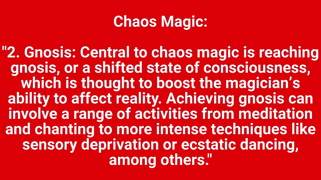 Exposing: CHAOS MAGIC - Revealing a Dangerous Truth in our world today!