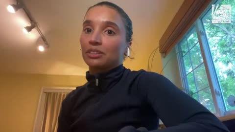 Women's fencer Stephanie Turner reacts to Team USA following Trump's order to protect women's sports