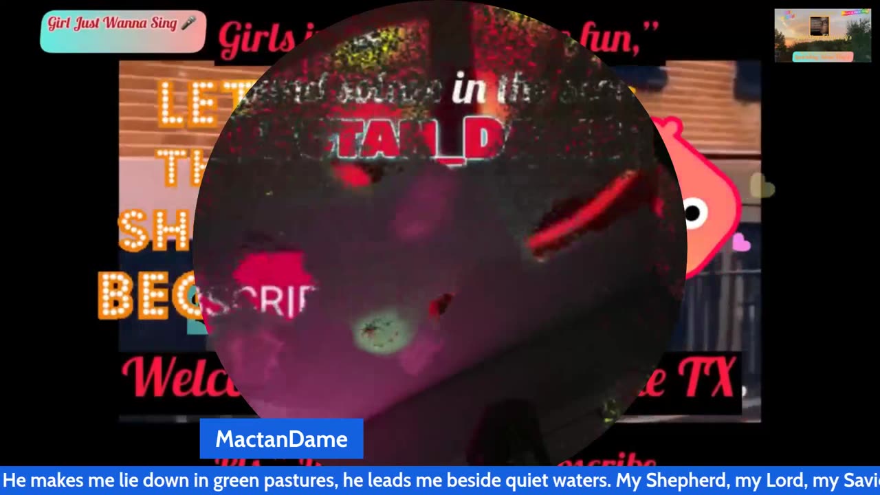 Girl just want to Sing ;) Or Scream hehehe,' And sing2