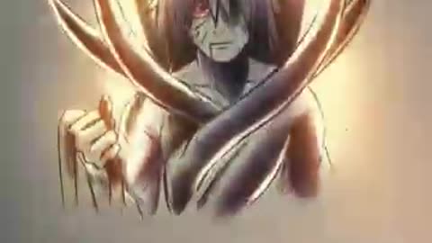 Obito drawing with glow effect ⭐⭐🌞