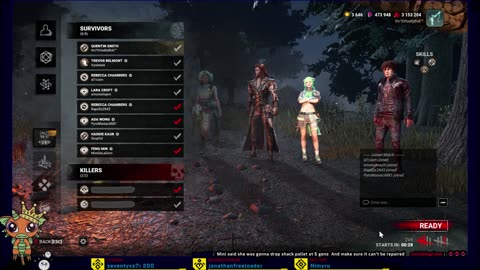 [🔞] 🩸 2 killers, 8 mates 🩸 solo queue fate awaits🩸 Dead by Daylight live stream
