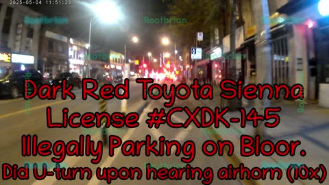 IDIOT bloor bike lane/infrastructure blockers: Toyota Corolla DCPN-487, DDAK-746 and Sienna CXDK-145