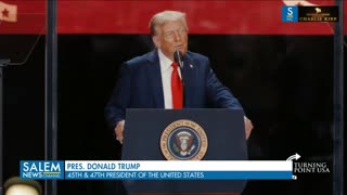 President Trump Delivers His Remarks at Charlie Kirk's Memorial Service