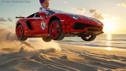 Ronaldo Loses It After Messi Steals Son's Watermelon Car! #Ronaldo #Messi