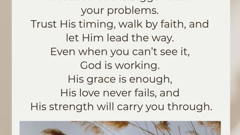 In God's hands