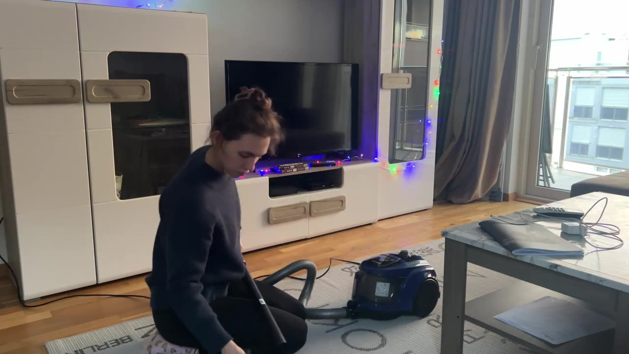 Cozy pink socks & lazy cleaning day #vacuumingasmr