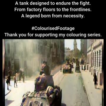 Warhorse of the East Soviet T-34 on the Move #ColourisedHistory